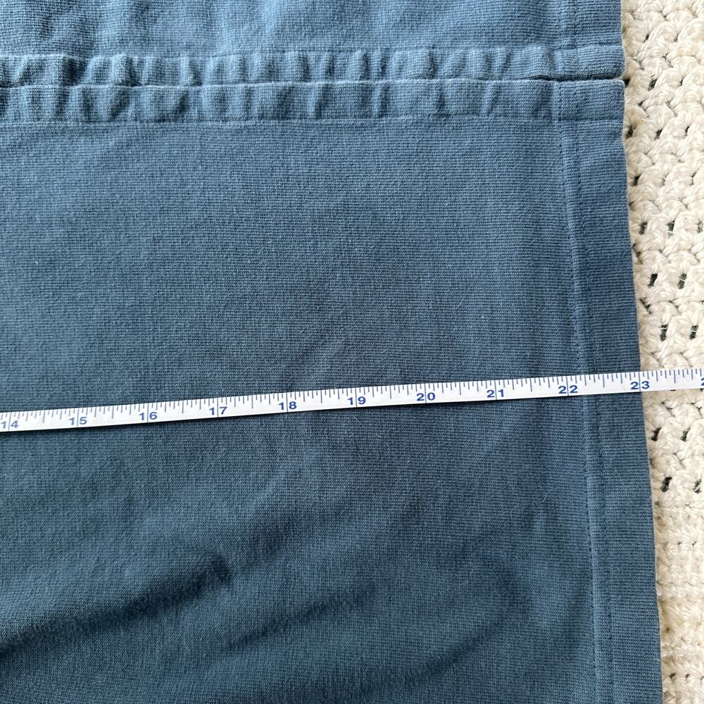 Vintage LL Bean Grandmacore Cottage Core Teal Cotton Cardigan Y2K Hook&Eye Med - Picture 13 of 13